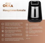 TURKISK KAFFEMASKIN Arzum OKKA RICH SPIN PRO (krom)