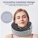 Nackkudde Memory Foam Resekudde Ergonomisk design Memory Foam Nackkudde med ögonmask 2 öronproppar och förvaringsväska Perfekt för att sova på vägen när du reser Naty Shop Cervikala ortopediska kuddar