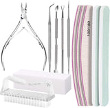 FANDAMEI Manikyr Set, Buffer Für Nägel, Nagelfeile 100/180, Nagelfeilen Für Gelnägel, Nagelhautschieber, Buffer Für Gelnägel, Feilen Für Gelnägel, Nagelzange, Nagelfeilen Set, Maniküre & Pedikyr Set