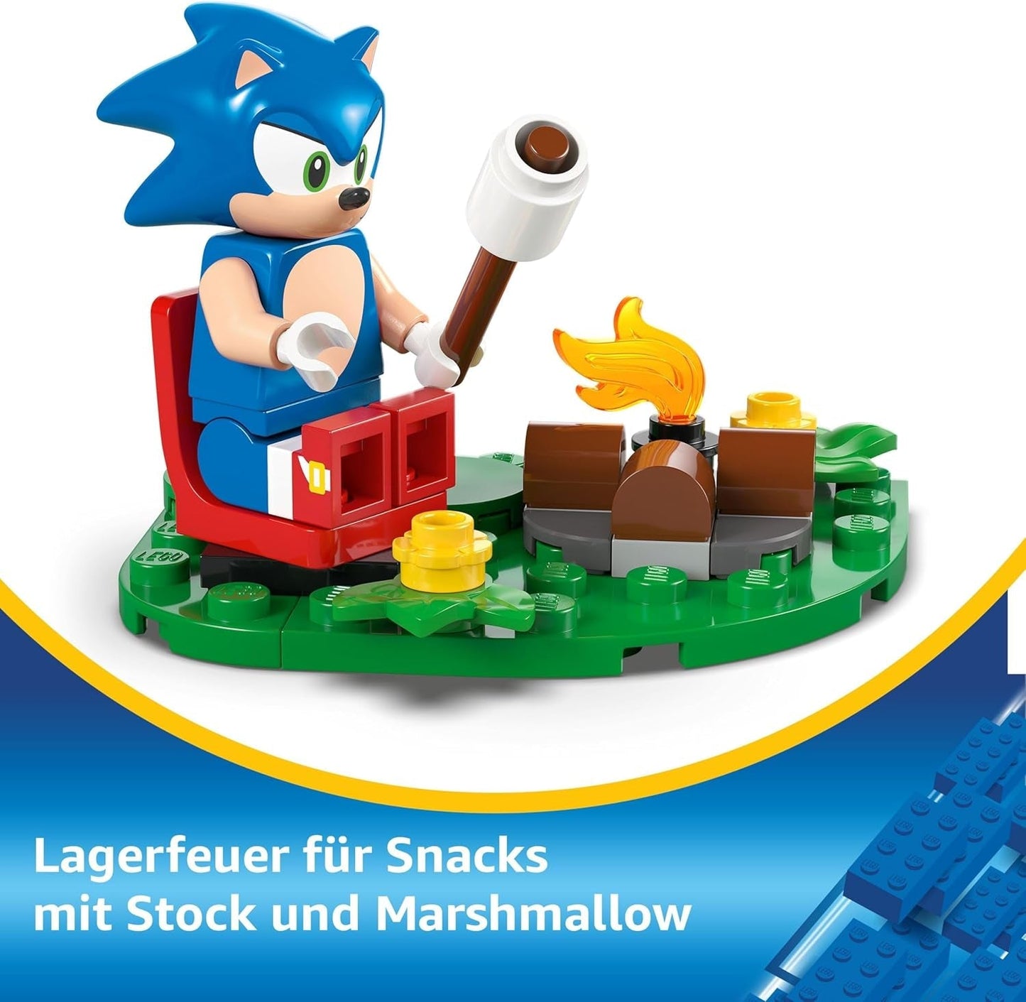 LEGO Sonic the Hedgehog Sonics Showdown At The Campfire Spelleksak för barn och TV-spelsfans Byggset för pojkar och flickor 7 år gammalt äventyrsset Samlarobjekt 77001 Byggset Beuche den LEGO-Store