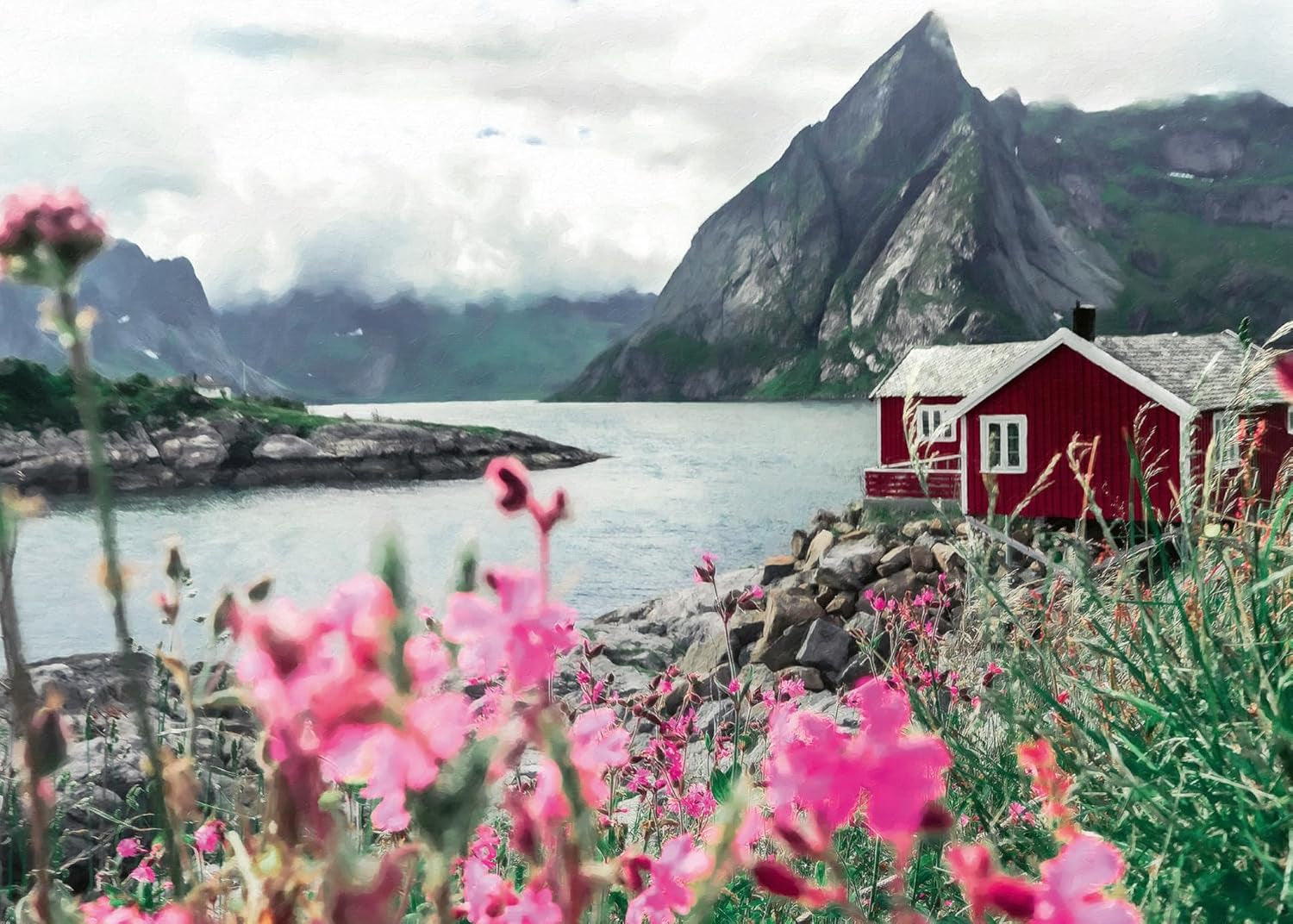 Ravensburger Puzzle Scandinavian Places 16740 - Reine, Lofoten, Norge - 1000 bitars pussel för vuxna och barn över 14 Pussel Naty Shop Gammal design
