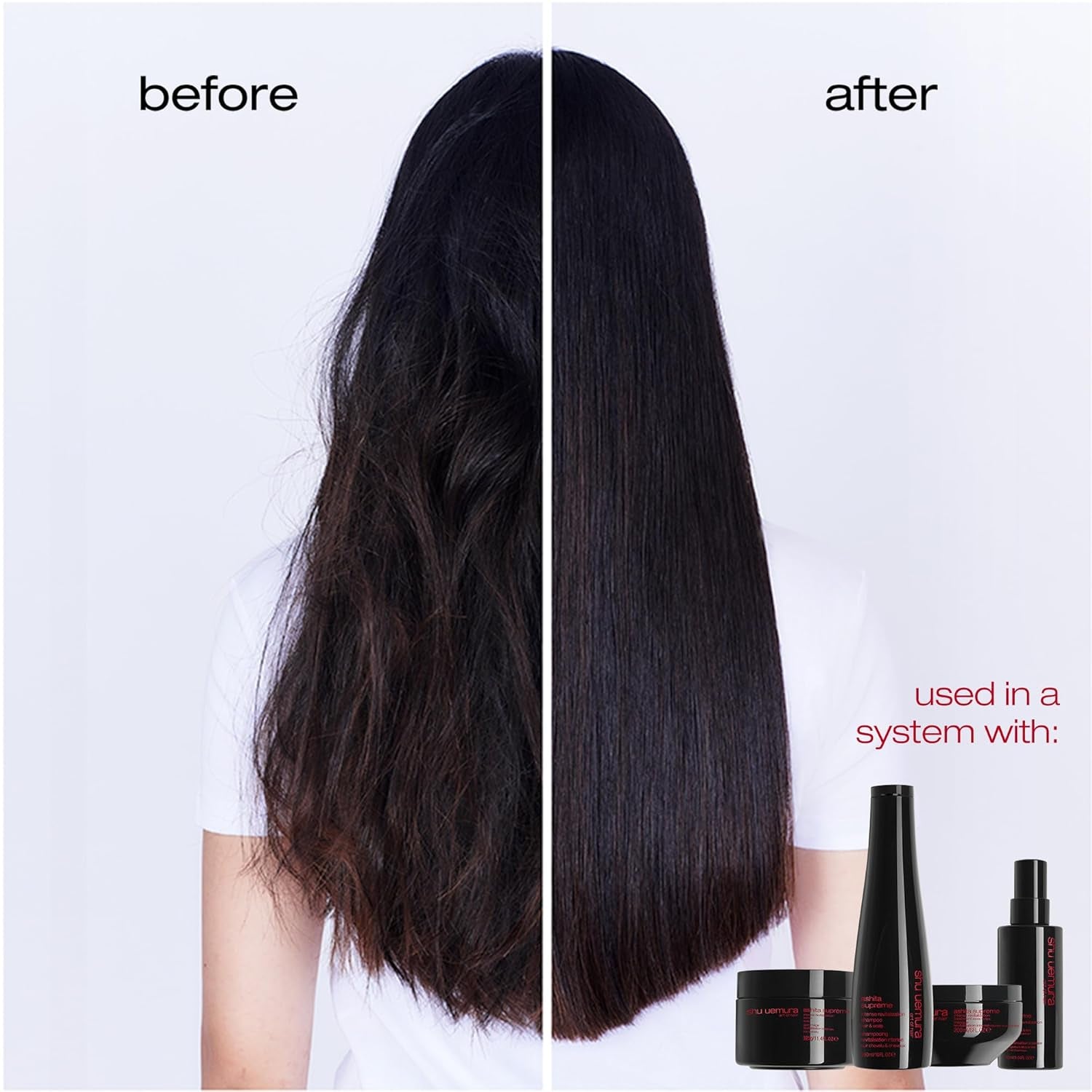 Shu Uemura, Ashita Supreme, Intensiv revitaliserande hårmask, För alla hårtyper, Med Ashitaba-extrakt, För mer glans och smidighet, Anti-split, 200 ml Naty Shop Hair Mask
