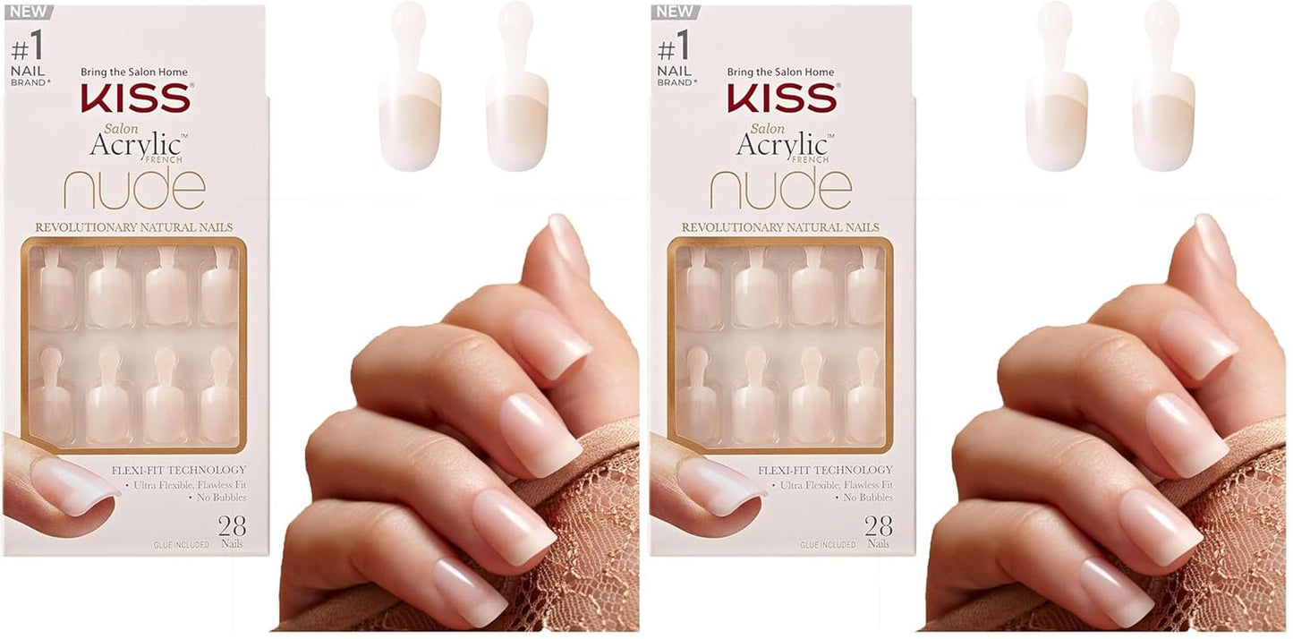 Kiss Nude Nails Amazing Nails (paket med 2)