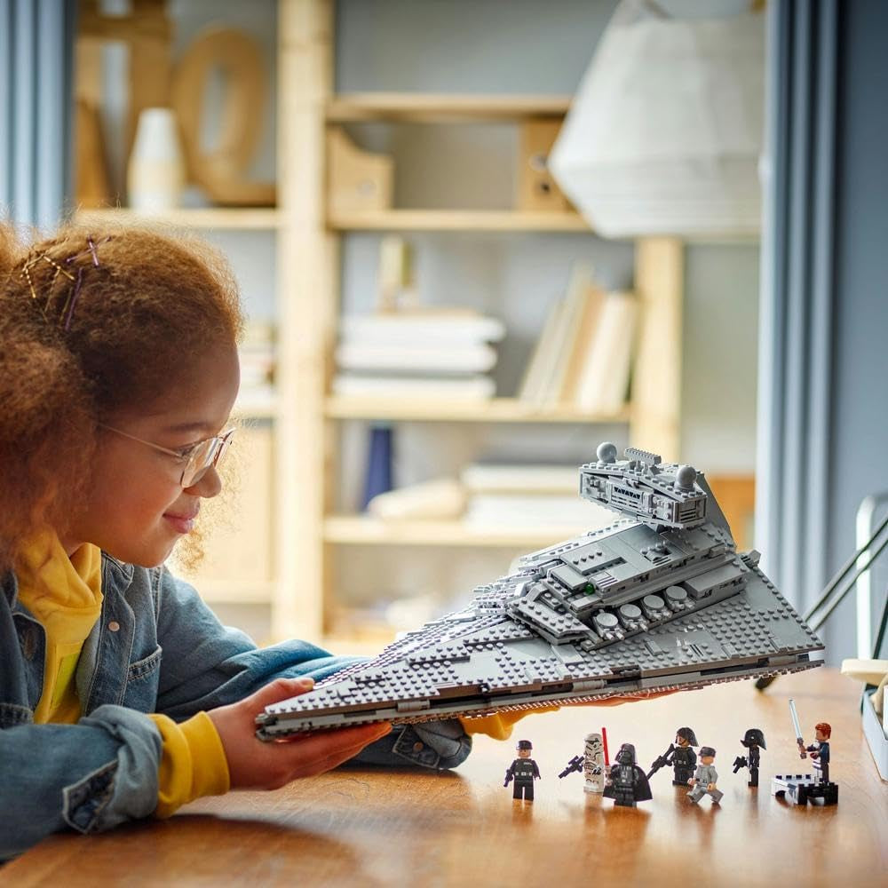 LEGO Star Wars Imperial Star Destroyer, rymdskeppsset, byggleksak, Darth Vader och Cal Kestis lekset, födelsedagspresent för pojkar, flickor och fans 75394 Byggset Besuche den LEGO-Store