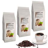 Kaffe med aromatiska hasselnötter, 3 hela bönor à 1000 g
