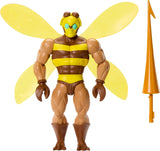 Masters of the Universe Origins Action Figur Buzz-Off från Cartoon Collection, ca 14 cm lång, från 1980-talets TV, Bee Leader med vingar och glasögon med spjut, JBM88 Actionfigurer Naty Shop Standardtitel