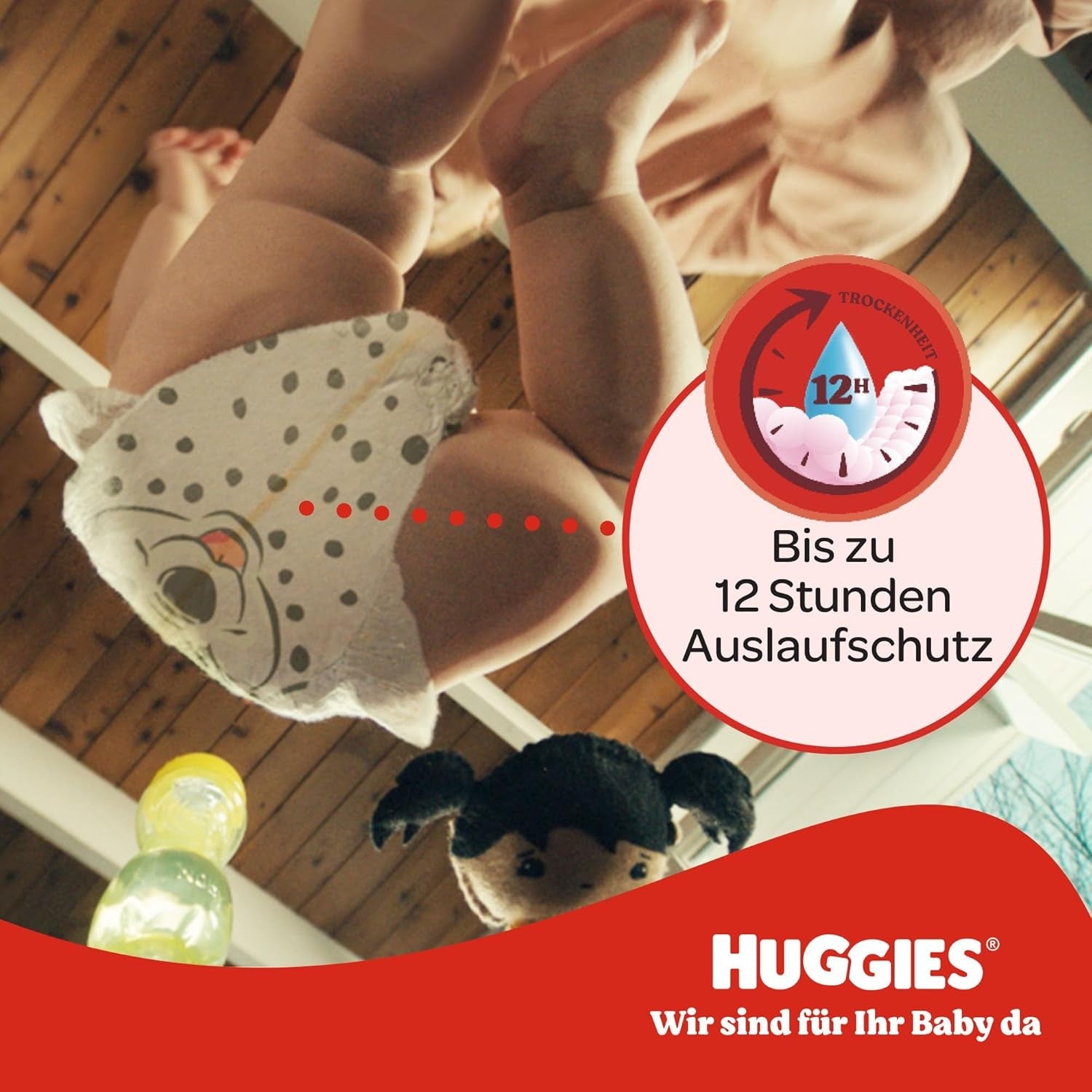 Huggies Babyblöjor Little Movers, Disney Design, storlek 4, 150 Count (3 x 50), månadslåda