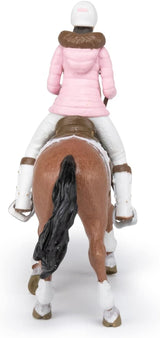 PAPO - Hästfigur - Rider Fashion Winter, passion för ridning, leksak för barn från 3 år. Naty Shop actionfigurer