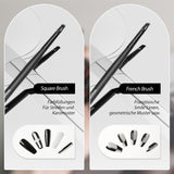 Nagel Pinsel 8 Stück Pinsel Für Gelnägel, Nageldesign Gel Pinsel Dotting Painsel Line Penna Für Nagelack Gel Acryl Nagel Pinsel Nailart Kit Acryl Pinsel Fineliner Nägel Selber Machen
