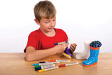 Baker Ross 'Wellies' keramiska krukor för barn (2-pack)
