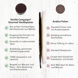 Premium vaniljpulver från äkta vaniljbönor, naturligt, sockerfritt, inga tillsatser, rättvisemärkt, veganskt (40 g unboxed) från Vanilla Campaign® Flavours Naty Shop