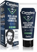 Cameleo Men - Hårtvätt för män mot håravfall, 150 ml Hårvård Naty Shop Schampo och duschgel - 2 i 1