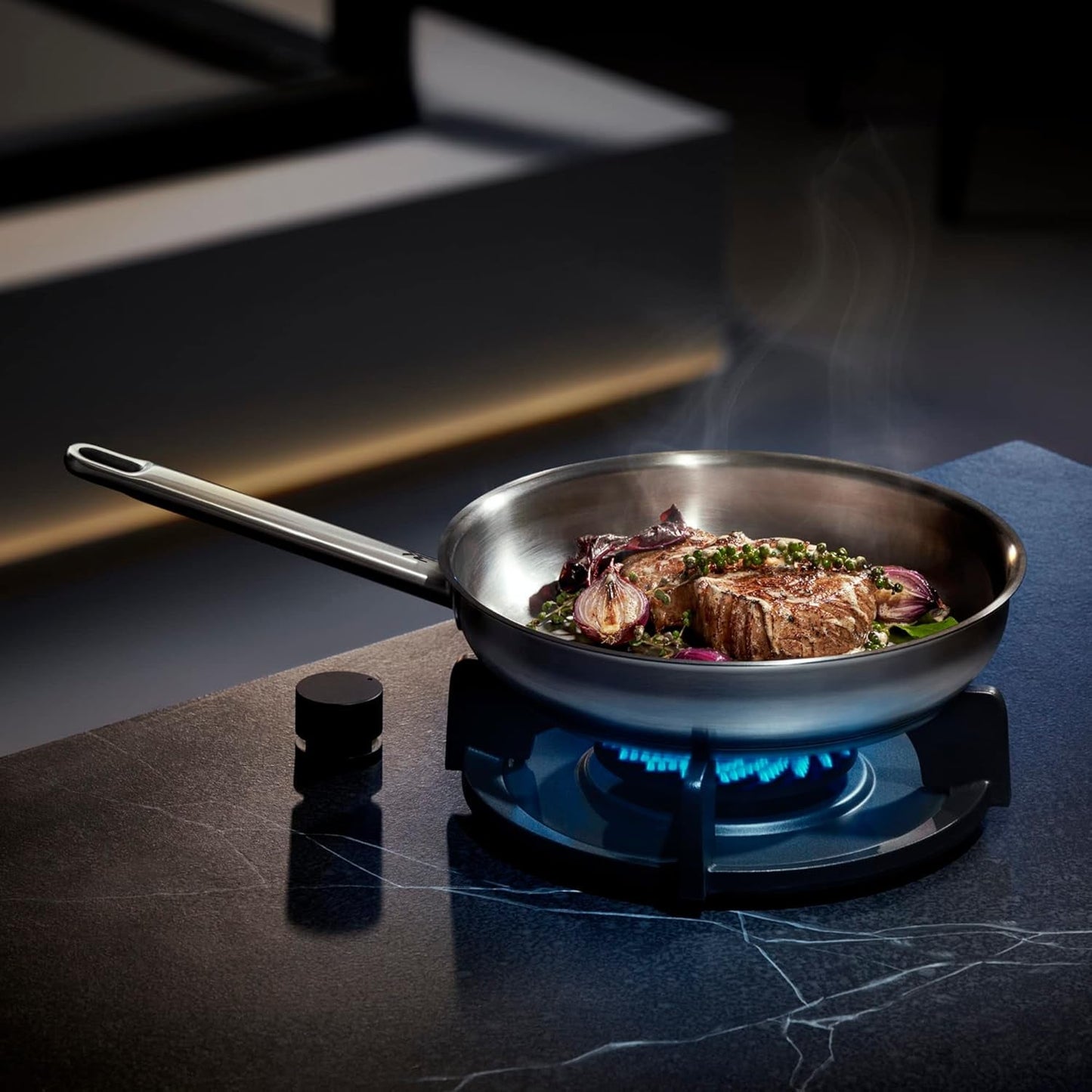 WMF Profi rostfri panna 24 cm induktion, rostfri panna Cromargan Pots and Pans Naty Shop