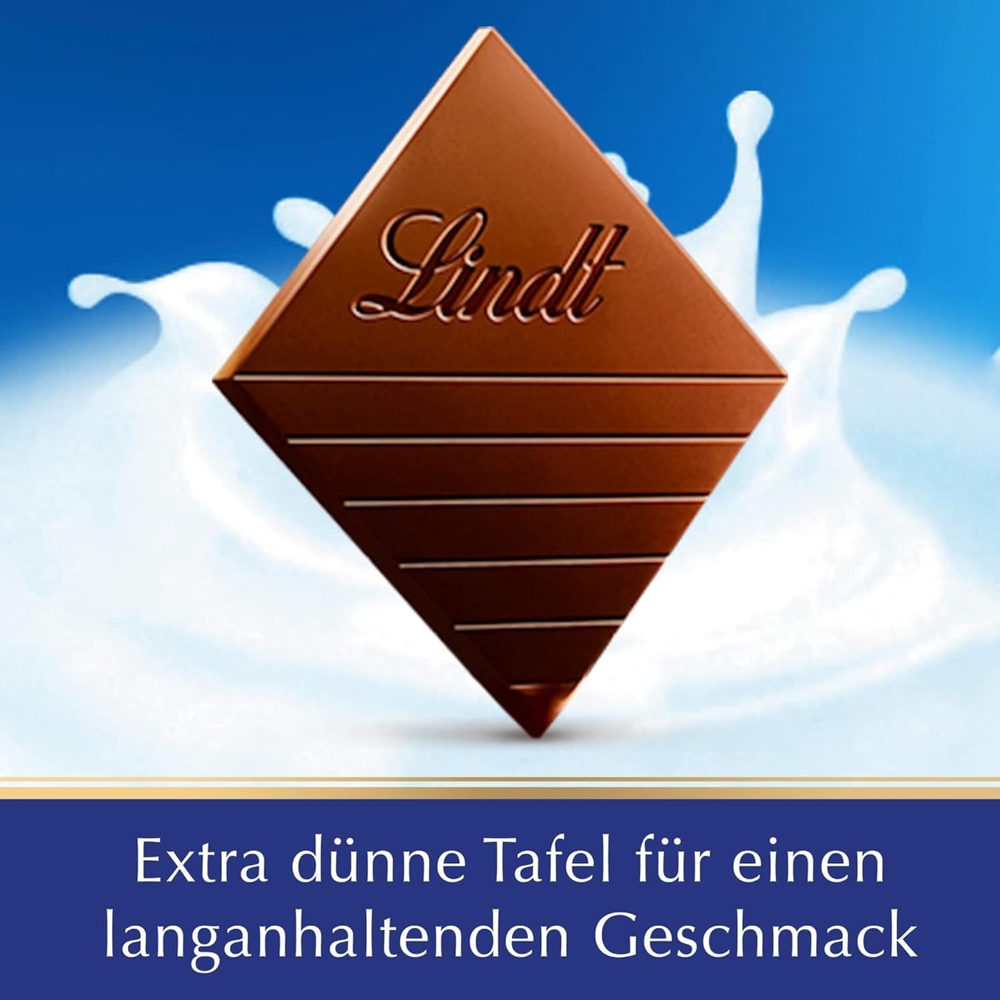 Lindt EXCELLENCE Extra Krämig Mjölkchoklad | Bar 100g | Fin, förstklassig mjölkchoklad med en krämig, mjölkig smak | Intensiv och ihållande arom | Choklad present
