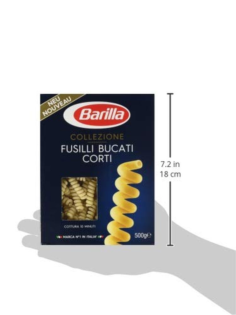Pasta Barilla Collezione Fusilli korta bitar, (1 x 500 g)