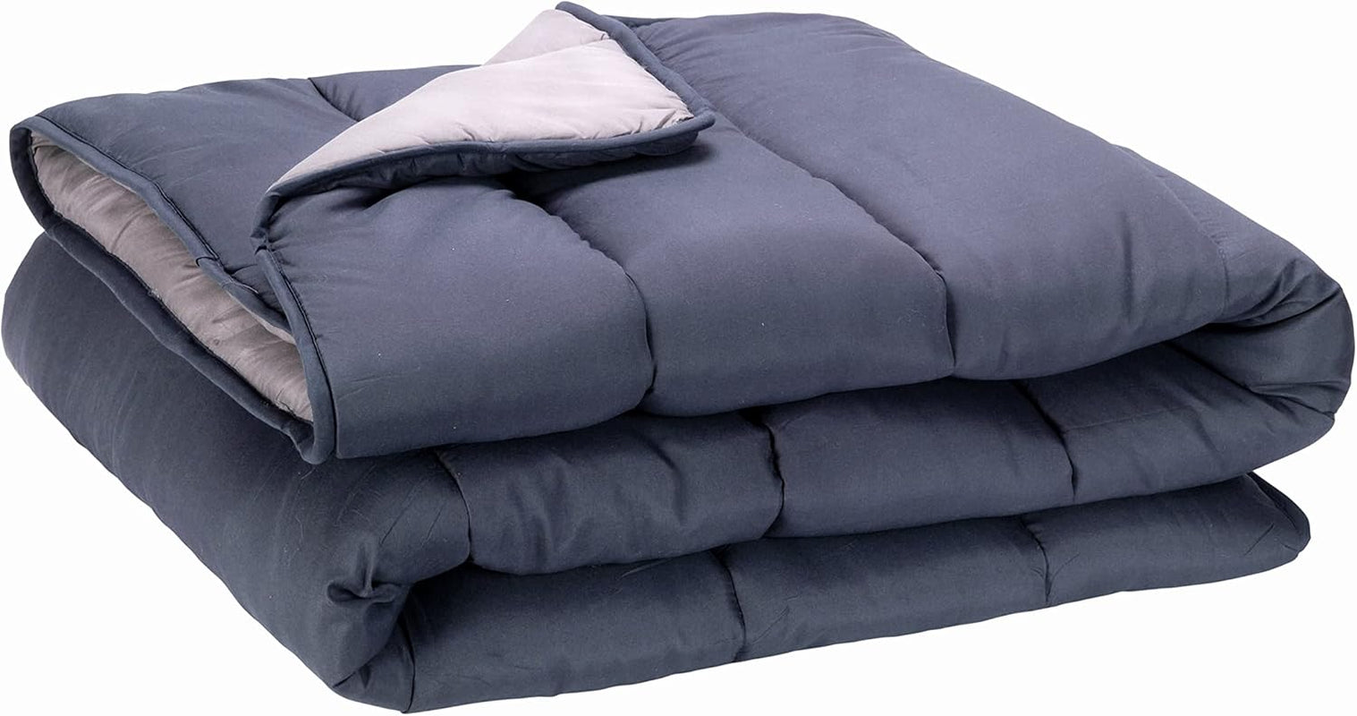 Pikolin Home - Vändbart täcke 300 G - Nordisk tvåfärgad fyllning - För säng 105 - bekväm, varm, andas, grön, 180 X 260 cm Täcken och täcken Naty Shop Standardtitel