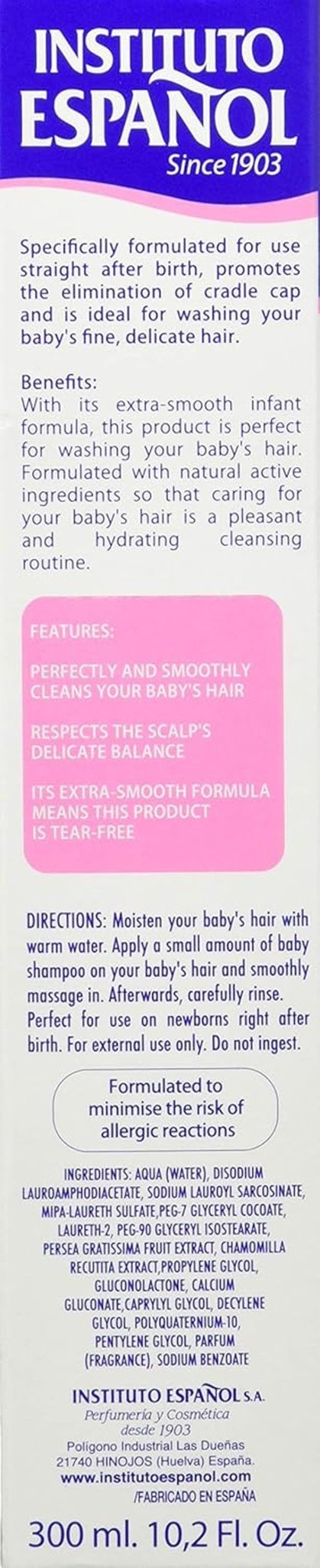 Champu Extra Suave Baby Line - 300 Ml. Barn - Bad och hudvård Naty Shop