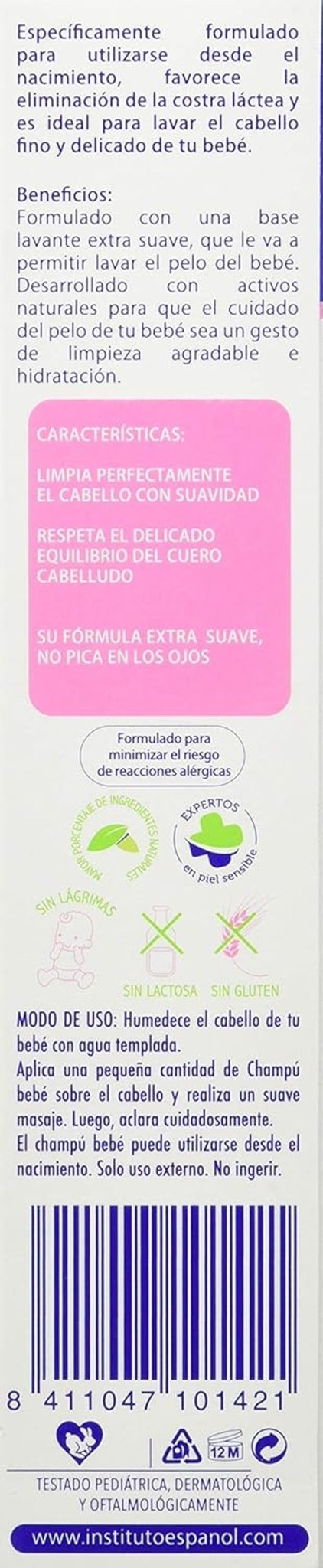Champu Extra Suave Baby Line - 300 Ml. Barn - Bad och hudvård Naty Shop