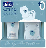 CHICCO NATURAL SENSATION - SET 2: 1 SCHAMPO OCH BAD - ICKE-TORKANDE 200 ML, 1 4I1 CHANGE CREAM 100 ML Barn - Bad och hudvård Naty Shop Standardtitel