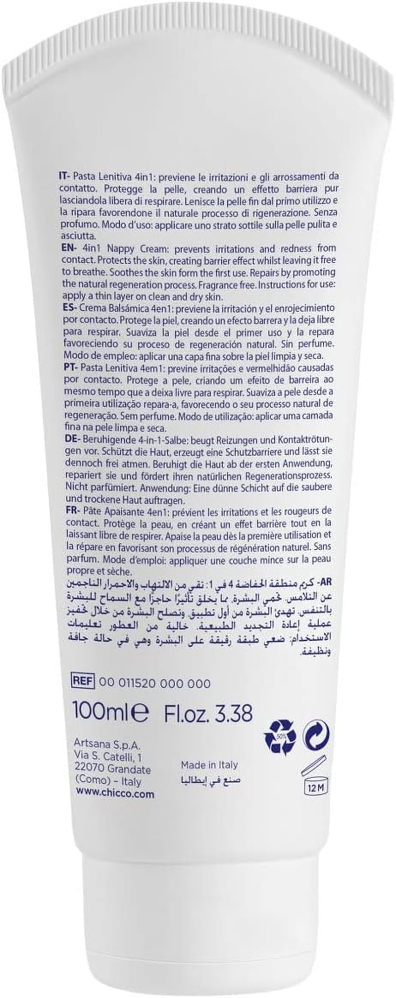 CHICCO NATURAL SENSATION - SET 2: 1 SCHAMPO OCH BAD - ICKE-TORKANDE 200 ML, 1 4IN1 CHANGE CREAM 100 ML Barn - Bad och hudvård Naty Shop