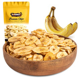 Bananchips 1 kg | Krispiga skivor bananchips med torkad frukt | hälsosamt mellanmål med en utsökt smak | Dehydrerade produkter Naty Shop Standardtitel