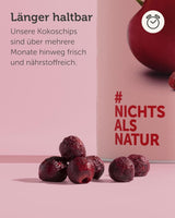 Frystorkade bittra körsbär BUAH® | Hela bittra körsbär som mellanmål eller till müsli | Idealisk ersättning för godis | Vegansk och utan tillsatt socker | 135g Naty Shop torkade produkter