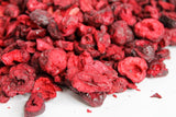 Frystorkade körsbär 100g - Frystorkade bittra körsbär - Frystorkade torkade frukter - Skivade torkade bittra körsbär - Perfekt för bakning, dekoration, müsli och desserter Torkade produkter Naty Shop