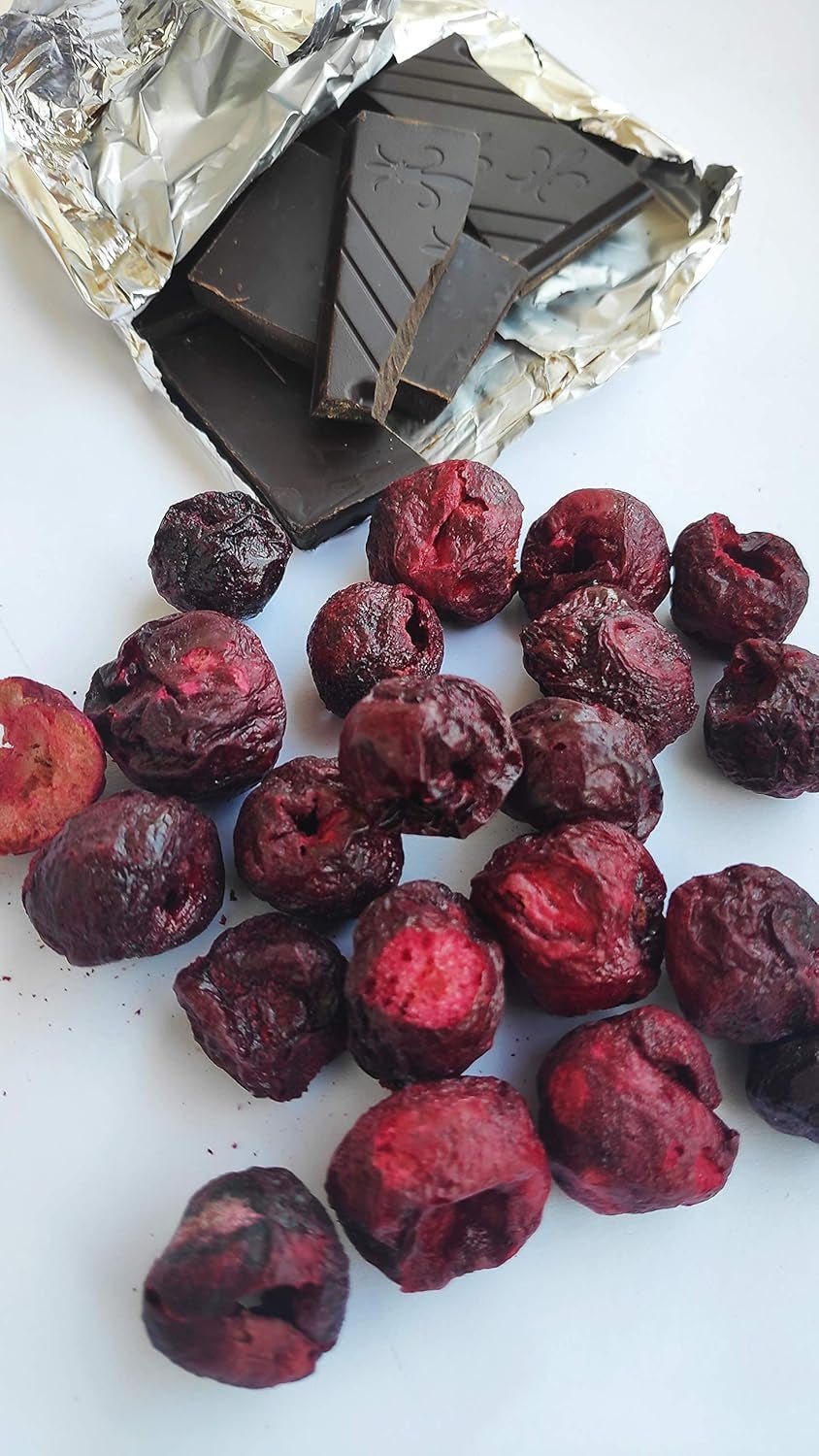 Freeze-dried cherries | Dried sour cherries | Frystorkade frukter | Frystorkade torkade frukter | Frystorkade frukter Torkade körsbär | Päls Smoothie Frystorkade frukter (90g) Dehydrerade produkter Naty Shop