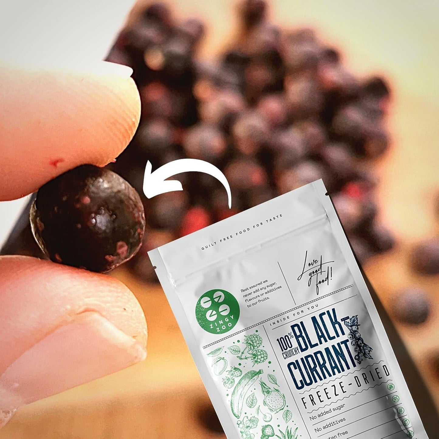 Frystorkade svarta vinbär | 100 % naturliga torkade vinbär | Inget tillsatt socker Hälsosamt frystorkat godis | Frystorkade frukter Frystorkade frukter Dehydrerade produkter Naty Shop