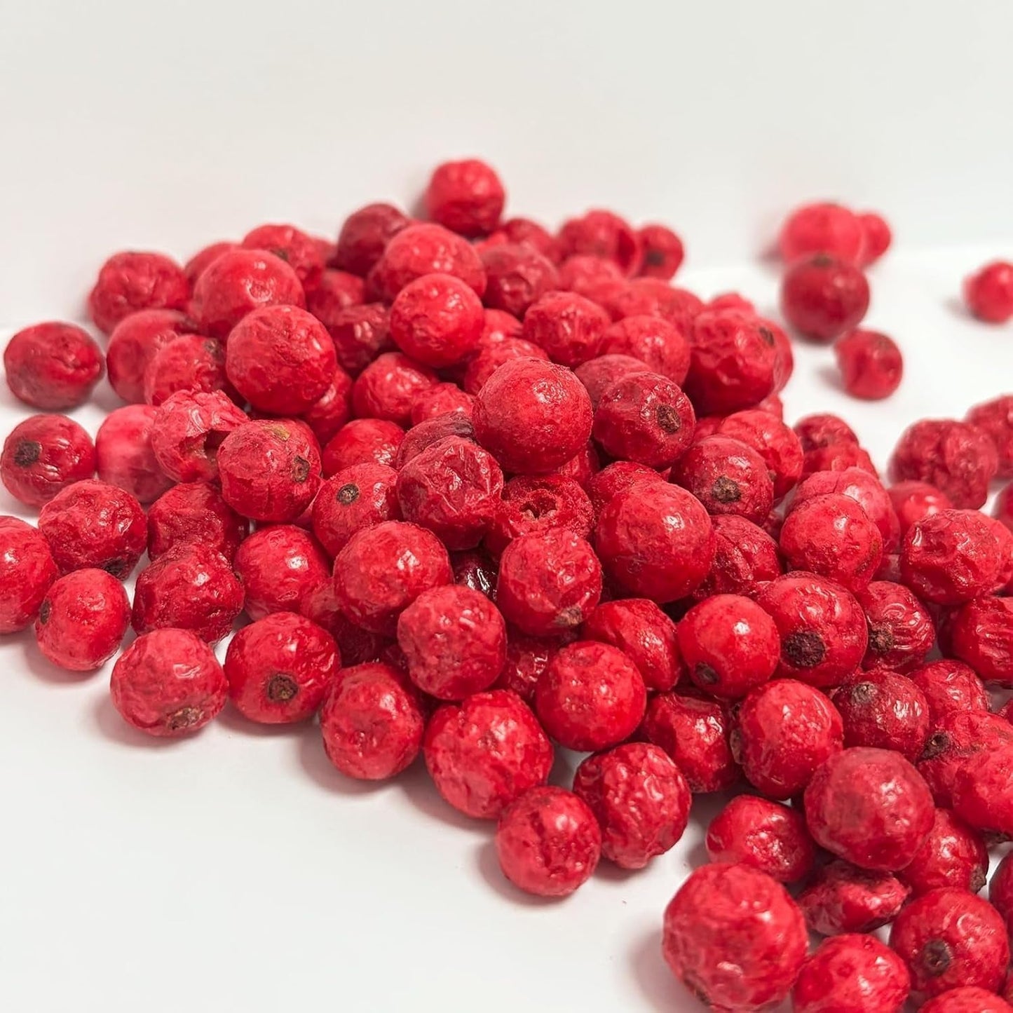 Frystorkade hela röda vinbär 100g - Frystorkade frukter - Frystorkade torkade frukter - Röda vinbär för bakning, dekoration av kakor, snacks, müsli, desserter Torkade produkter Naty Shop