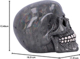 Holografisk fisknätskalle Silver Holografisk fisknätskalle Ornament Silver 16,5 cm Statyetter och skulpturer Naty Shop