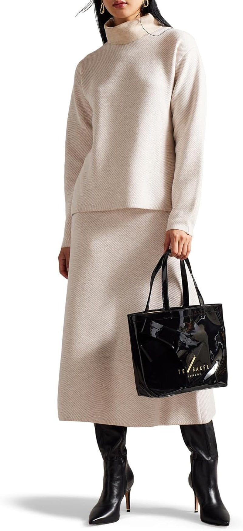 Ted Baker Dam Nikicon Vinyl Rosett Shopper Väskor Dam Naty Shop