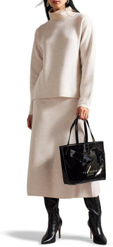Ted Baker Dam Nikicon Vinyl Rosett Shopper Väskor Dam Naty Shop