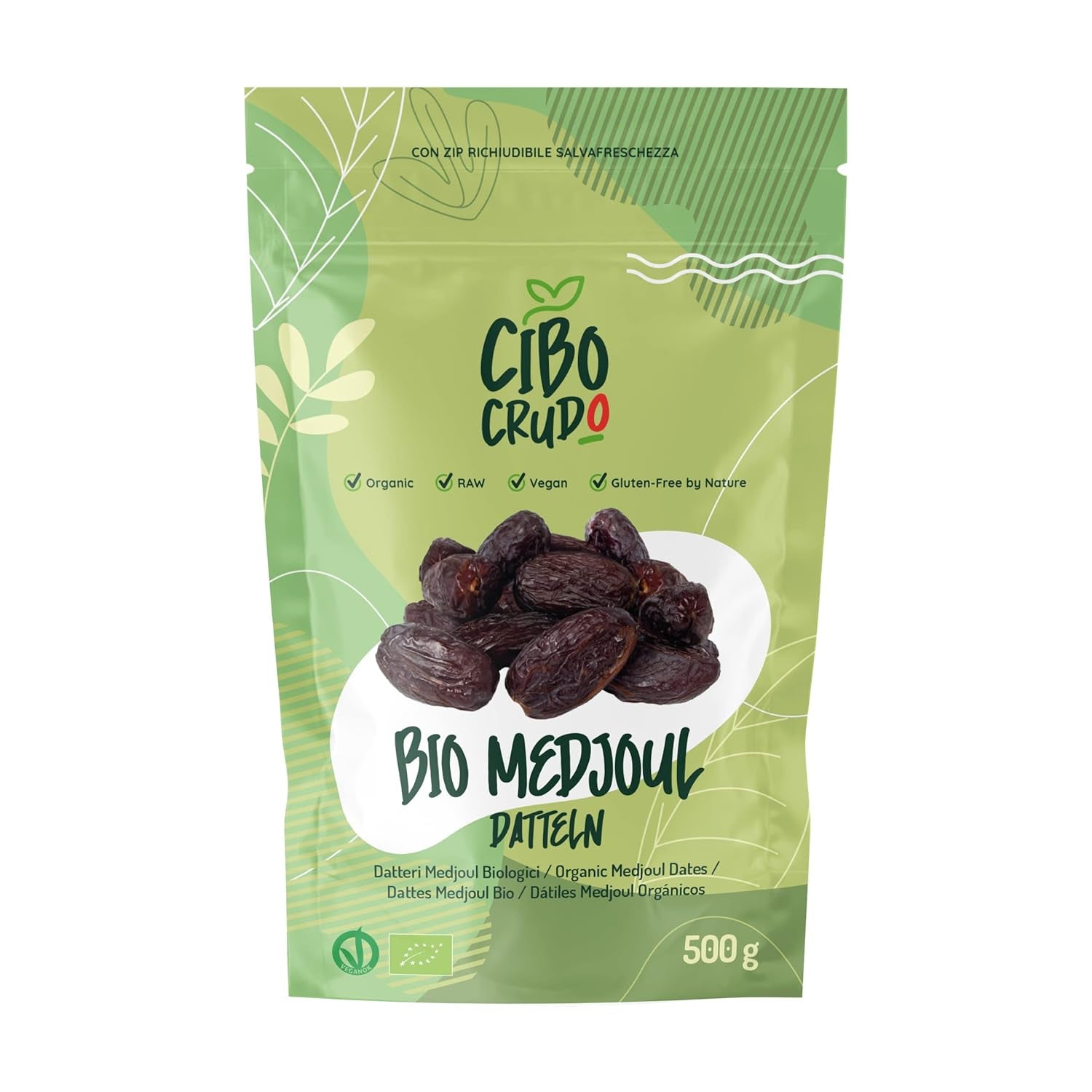 Deglet Nour Bio fröfria dadlar - 500g. Naturliga ekologiska Deglet Nour torkade dadlar. Torkade dadlar. Uttorkade produkter Naty Shop 500G Dadlar Medjool