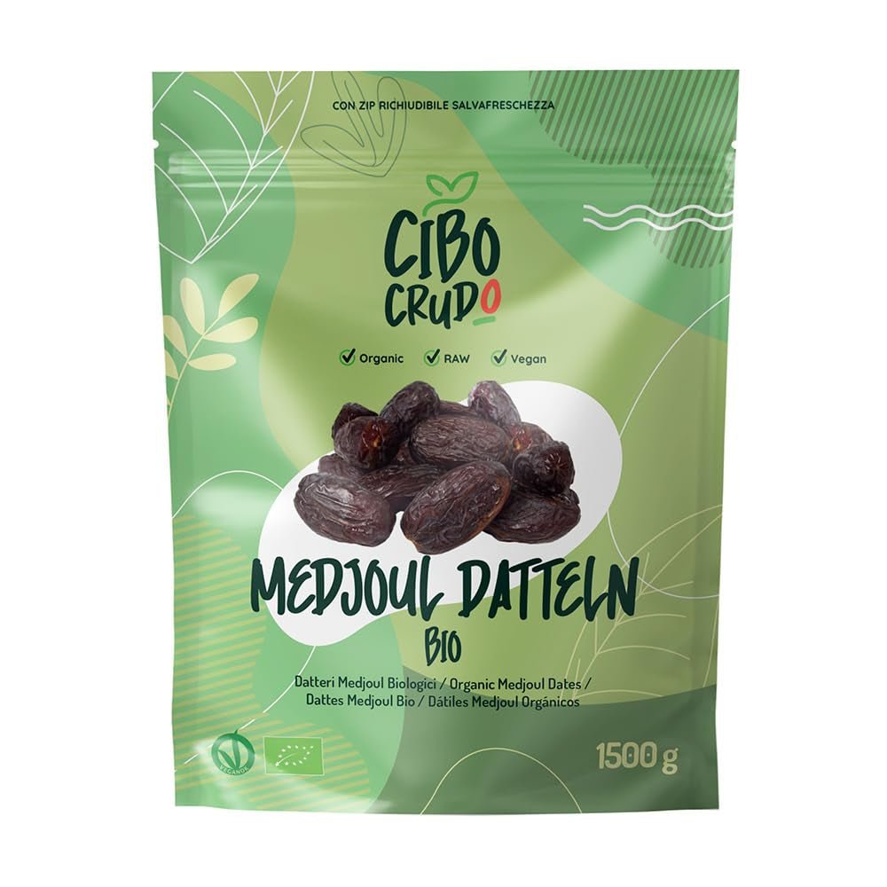 Deglet Nour Bio fröfria dadlar - 500g. Naturliga ekologiska Deglet Nour torkade dadlar. Torkade dadlar. Uttorkade produkter Naty Shop 1,5 kg Medjool dadlar