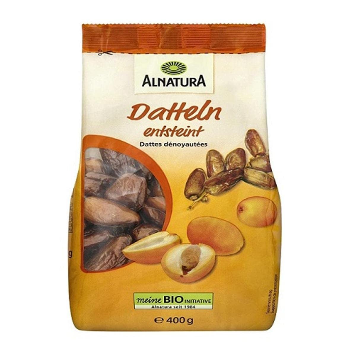 Dadlar utan frön, påse med 400 g Naty Shop torkade produkter 400 G (1 förpackning)
