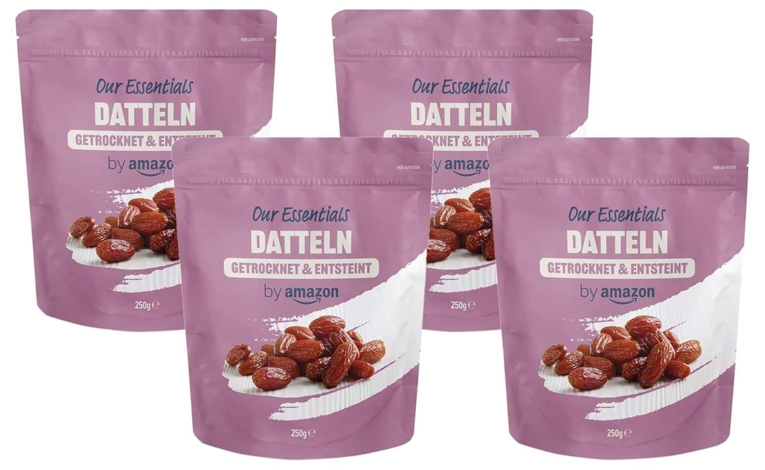 Torkade och urkärnade dadlar, 250 g Naty Shop torkade produkter 250 G (förpackning med 4)