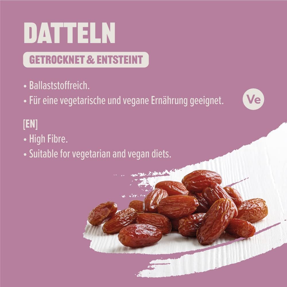 Torkade och kärnfria dadlar, 250g Naty Shop torkade produkter