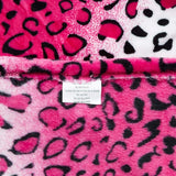 Hem Måste Drottning/Kung Zebra Giraff Safari Djurtryck Hela säsongen Super Mjuk Varm Soffa Sängfilt Säng Storlek Rosa Polyester Rosa Leopard Täcken & täcken Naty Shop