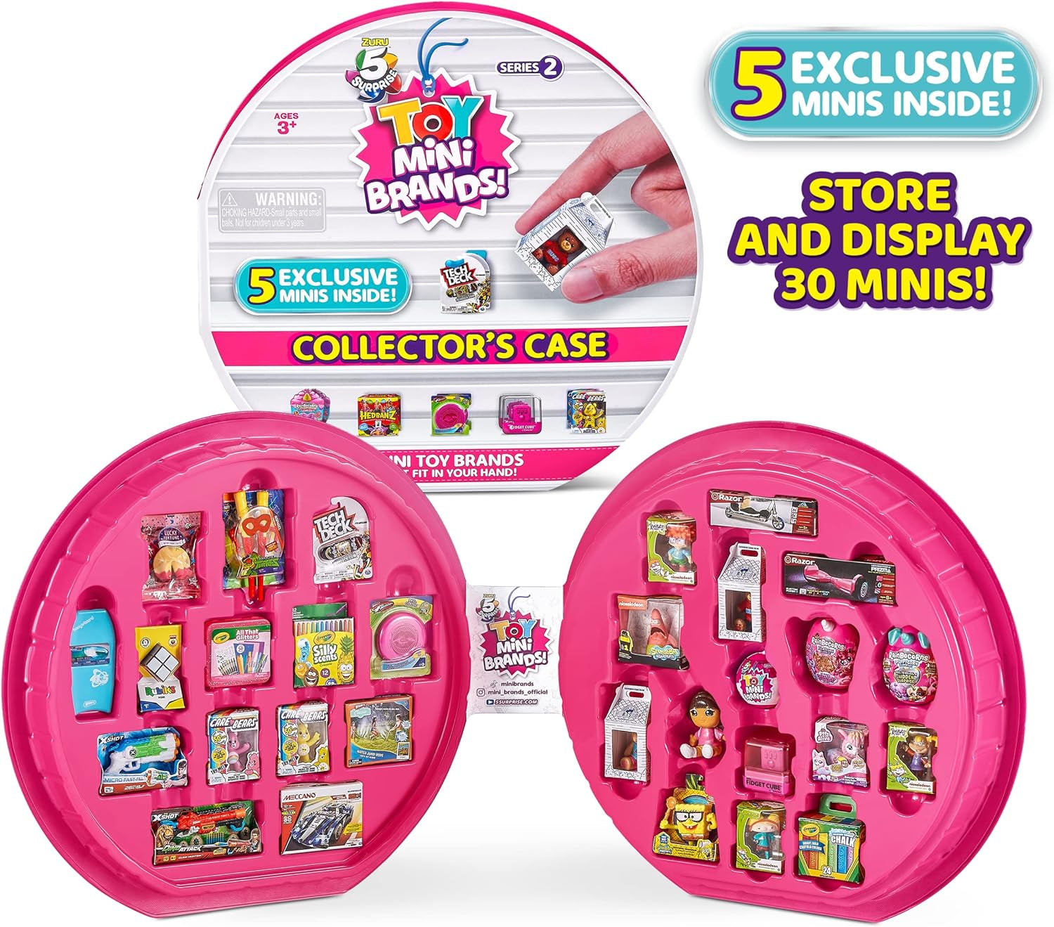 5 Surprise Toy Mini Brands Series 2 Collection Folder och 3 Surprise-kapslar från ZURU Actionfigurer Naty Shop