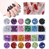 5600 Stück Strasssteine Nägel Nail Art, 36 Farben Glitzersteine, Dekorationen Nagelsteine Für Nagelkunst, Einschließlich Wachsstift Für Strasssteine Und Strass-Picker