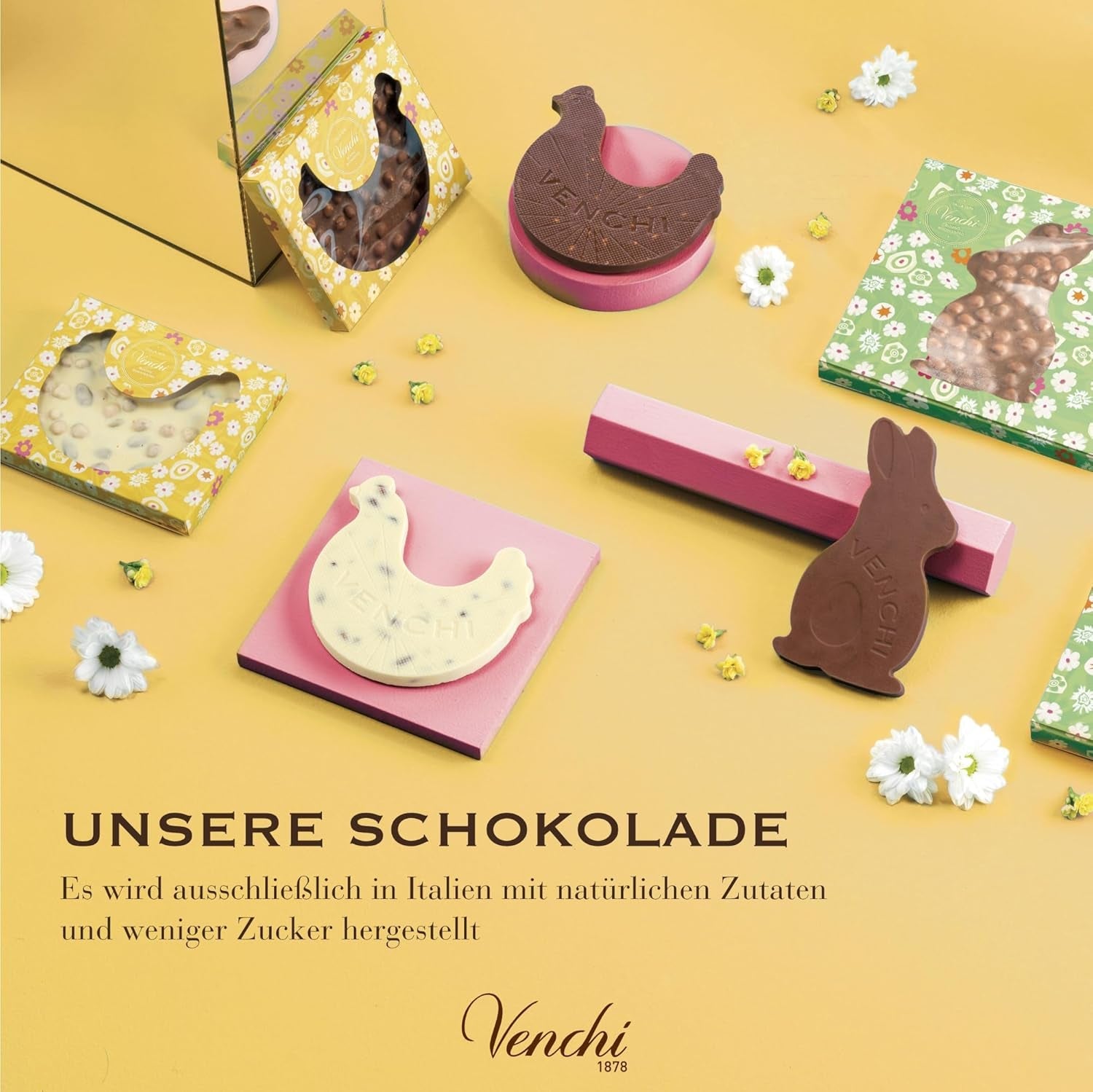 Venchi - Chokladägg, pistagesmak, med hel pistage, med överraskning, glutenfri, 500g, påskkollektion, presentidé