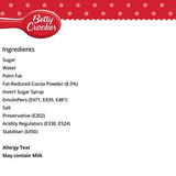 Betty Crocker, Tårtglasyr med choklad och kola, 400 grams glasyr och dekor Naty Shop