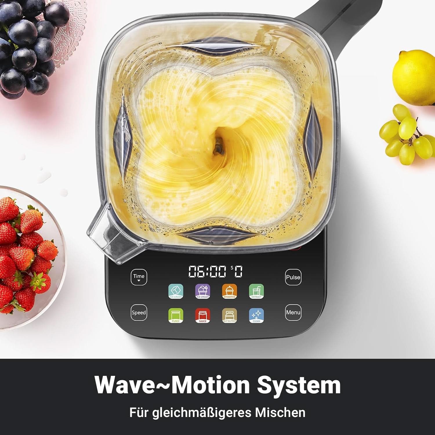 Blender AMZCHEF, 8 smarta menyer och 10 hastigheter, LCD-pekskärm Kitchen Naty Shop