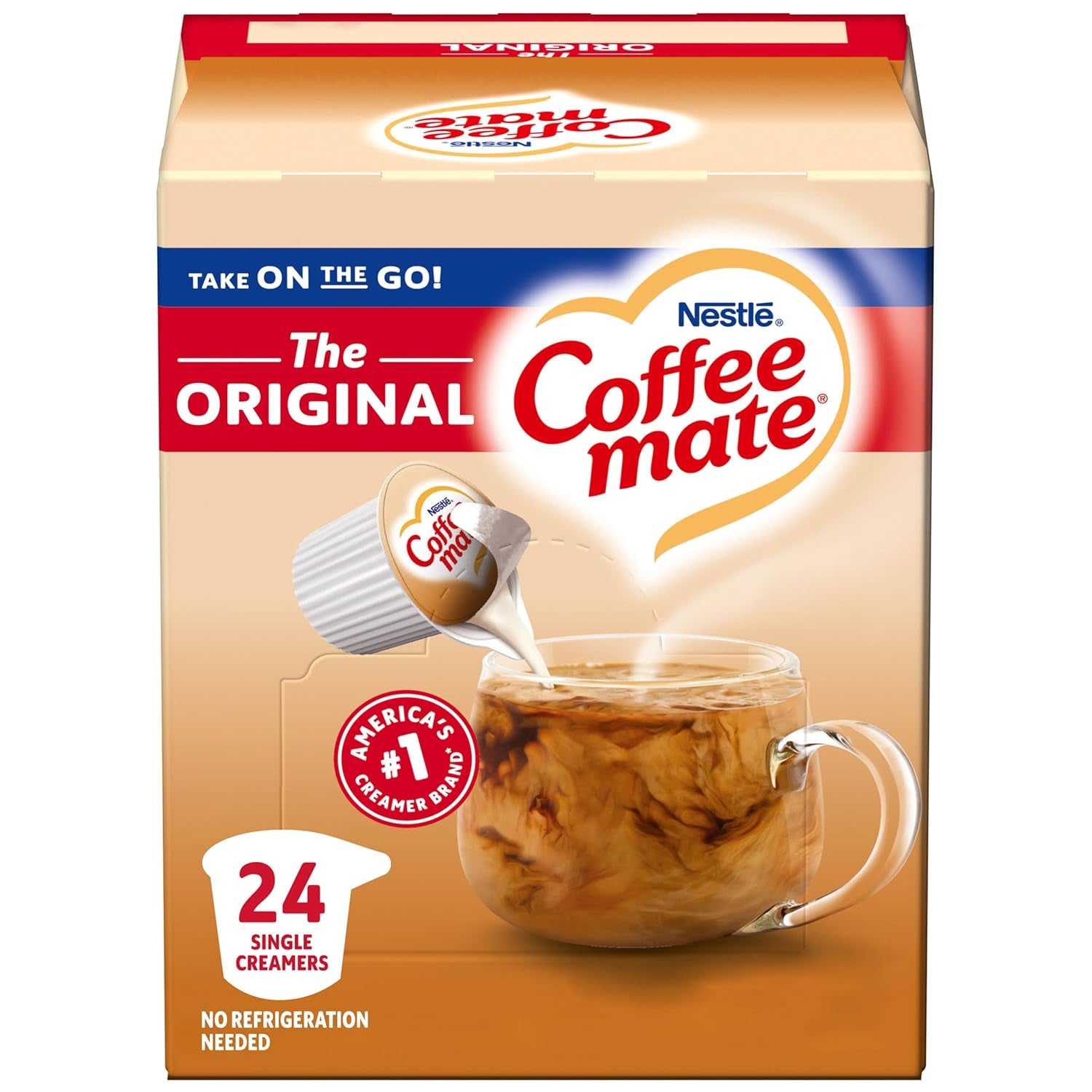 Nestlé Coffee-Mate Original Flüssige Kaffeesahne (24x11ml) USA-Import!