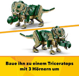LEGO Creator T.Rex, Dino 3-i-1 Transformable Triceratops eller Pterodactyl, Mobil dinosauriemodell för barn, present till pojkar och flickor 31151 Byggset Besuche den LEGO-Store