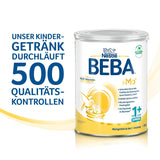 BEBA Junior 1+ mjölkdryck från 1 år, med HMO, åldersanpassat proteininnehåll, endast laktos, ingen palmolja, ingen fiskolja, småbarnsmat, babymjölkspulver, 6 st (6 x 800 g)