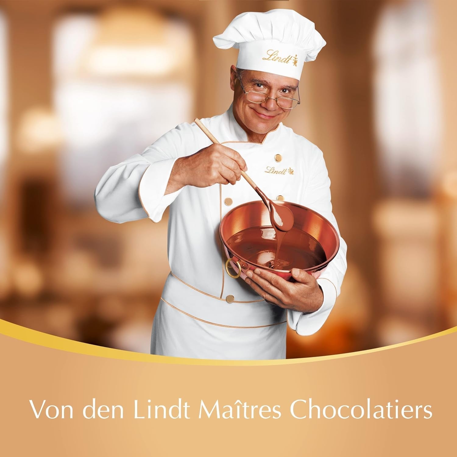 Lindt LINDOR presentask med diverse choklad, ca. 15 LINDOR tryffel, 4 varianter (mjölkchoklad, vit choklad, mörk choklad 60% och hasselnöt), 187 g