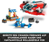 LEGO Star Wars: The Adventures of the Young Jedi Crimson Firehawk, startset för barn med byggbart rymdskepp, speedercykel och 3 figurer, present till pojkar och flickor 4 år gamla 75384 Byggset Besuche den LEGO-Store