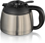 Cloer 5009 Håll varmt filter Espressomaskin för upp till 8 koppar 800W med isolerad rostfri stålkaraff 1x4 filterkopp svart